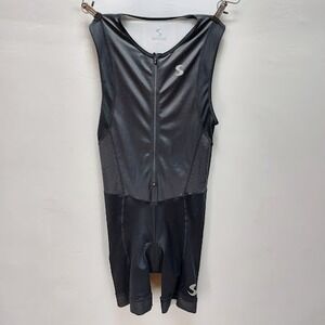 Synergy Triathlon Suit Men's Medium Black Sleeveless Padded Cycling Racing Suit
